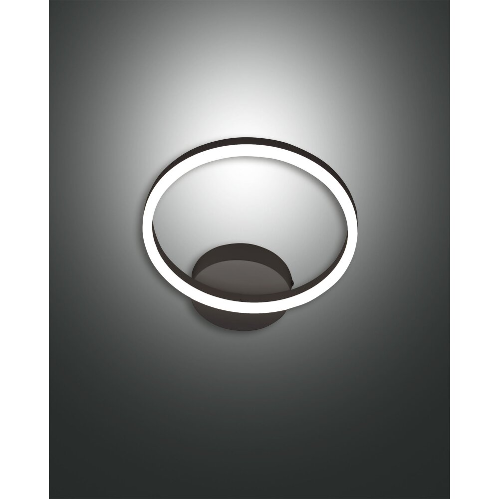Applique murale Fabas Luce Giotto LED Noir, 1 lumière main product photo
