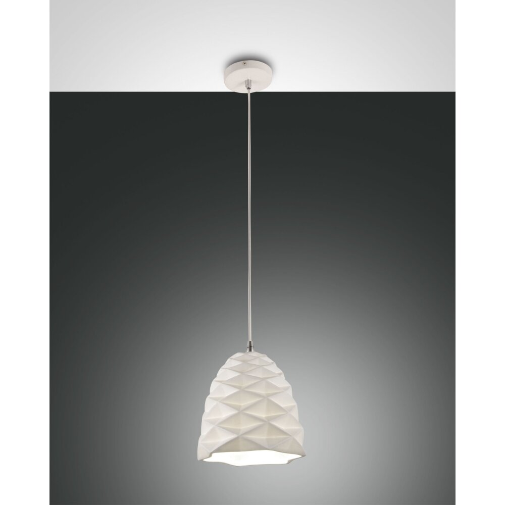 Suspension Fabas Luce Duchessa Blanc, 1 lumière main product photo