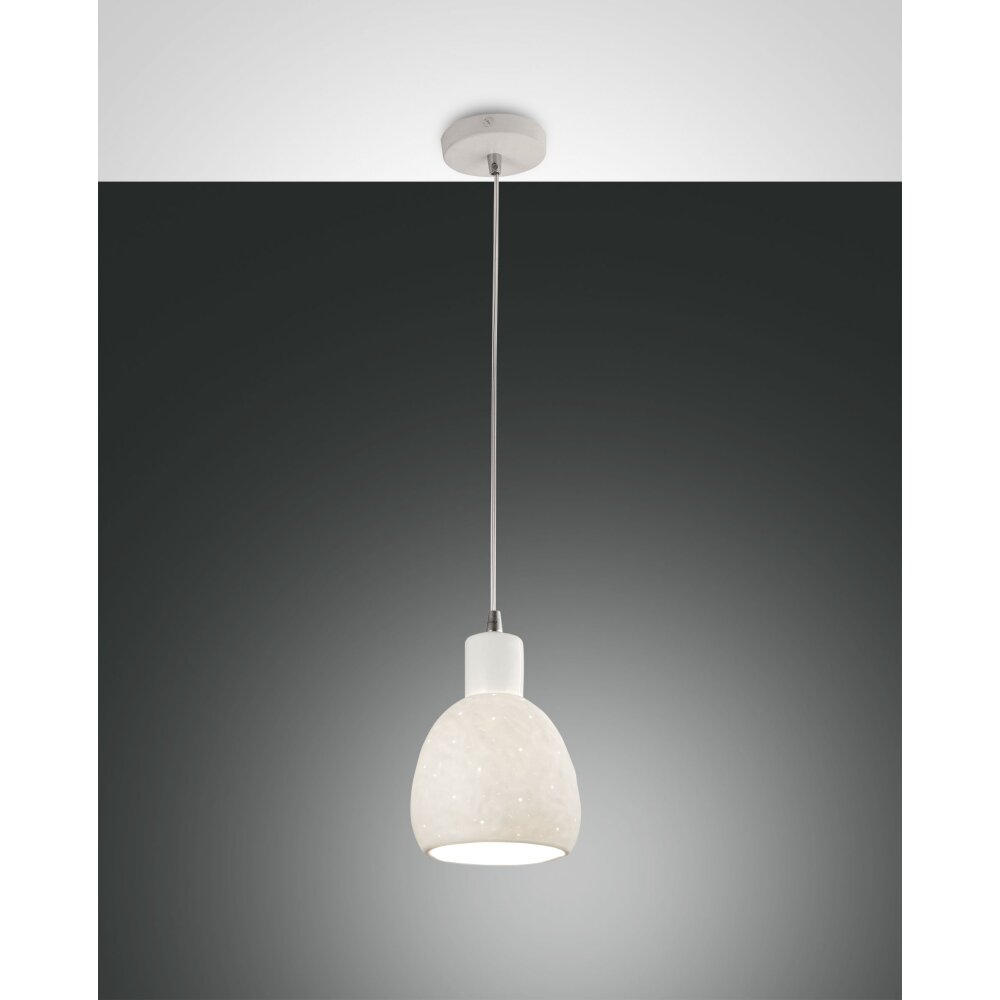 Suspension Fabas Luce Marina Blanc, 1 lumière main product photo