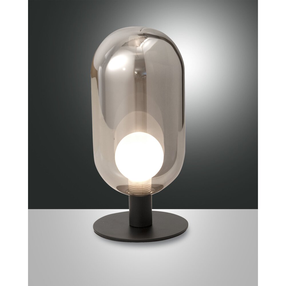 Lampe de table Fabas Luce Gubbio LED Noir, 1 lumière main product photo