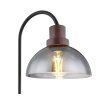 Lampe de table Globo SALSA Bois foncé, Noir, 1 lumière