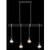 Suspension Globo MAGNUS Noir, 4 lumières