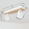 Plafonnier Giresta LED Écru, Blanc, 2 lumières