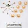 Plafonnier Alden Laiton, 8 lumières