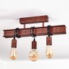 Suspension Barbengo Rouille, Noir, 3 lumières