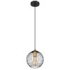 Suspension Globo EUSEBIUS Noir, 1 lumière