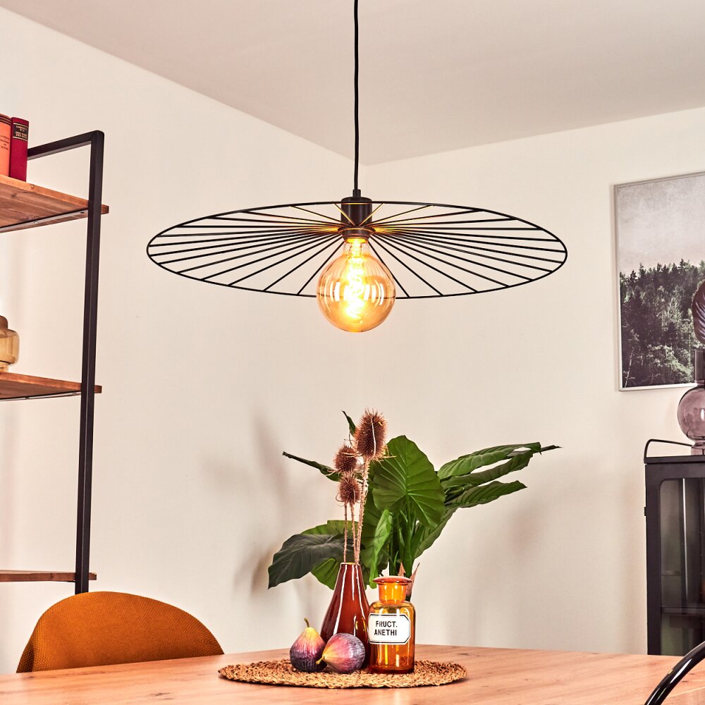 Suspension Rossedalen Noir, 1 lumière main product photo