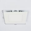 Spot encastrable Finsrud LED Blanc, 1 lumière