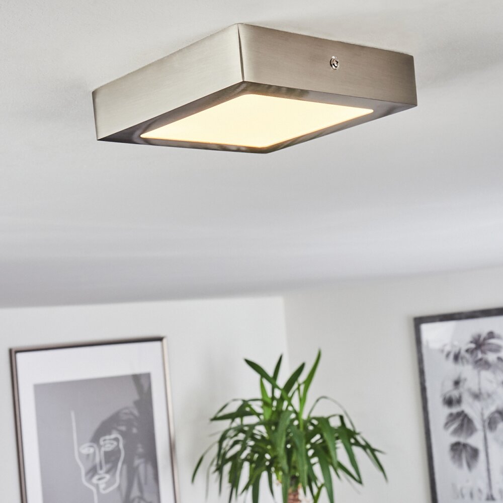 Plafonnier Finsrud LED Nickel mat, 1 lumière main product photo