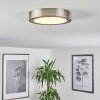 Plafonnier Finsrud LED Nickel mat, 1 lumière