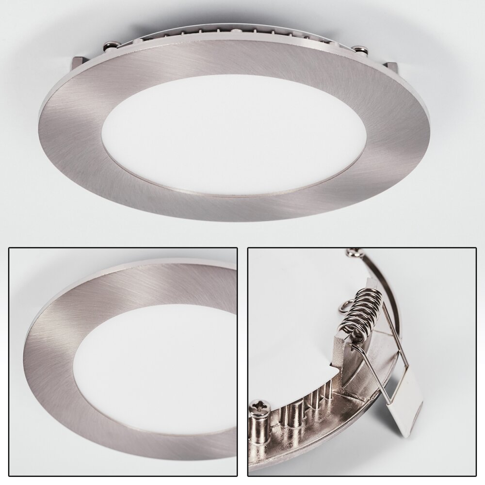 Spot encastrable Finsrud LED Nickel mat, 1 lumière main product photo