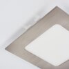 Spot encastrable Finsrud LED Nickel mat, 1 lumière