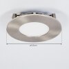 Spot encastrable Finsrud LED Nickel mat, 1 lumière