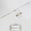 Suspension Carmacks LED Chrome, 4 lumières