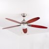 Ventilateur de plafond Gyllan Nickel mat, 1 lumière
