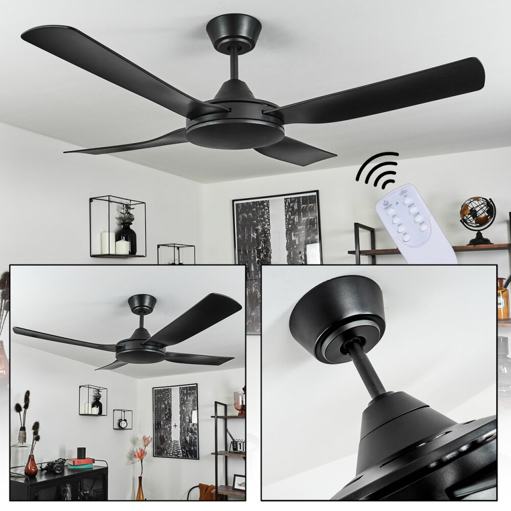 Ventilateur de plafond Tjerne Noir main product photo