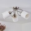 Plafonnier Antillo Nickel mat, 3 lumières