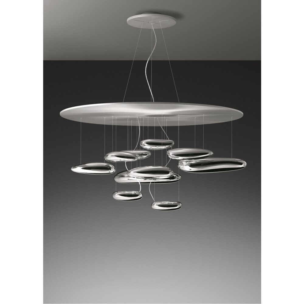 Suspension Artemide Mercury LED Chrome, 1 lumière main product photo