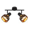 Plafonnier Globo BLANCA Noir, 2 lumières