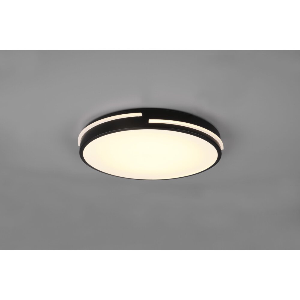 Plafonnier Reality Tacoma LED Noir, 1 lumière, Télécommandes main product photo