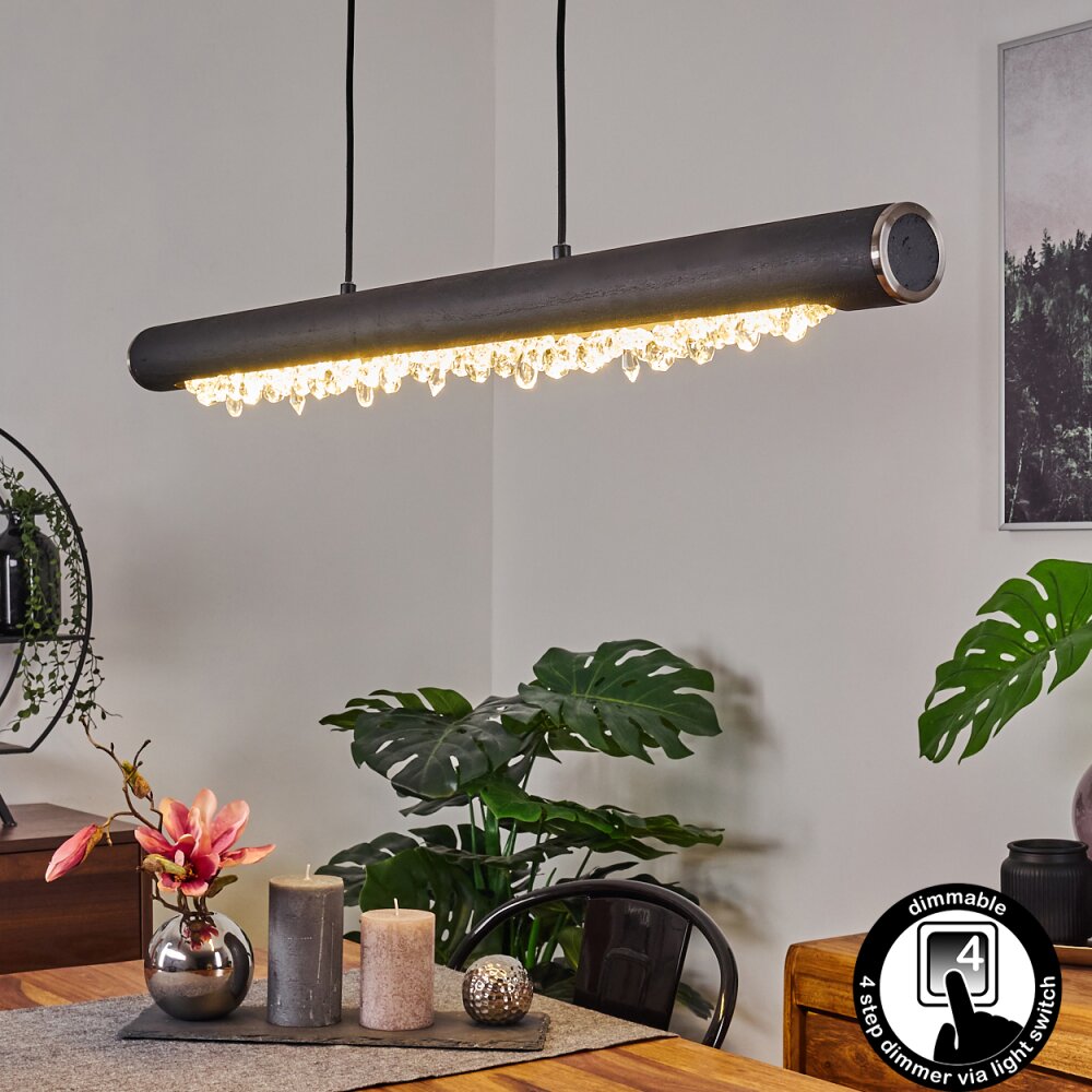 Suspension Rodeche LED Argenté, 1 lumière main product photo