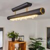 Plafonnier Rodeche LED Laiton, Noir, 1 lumière