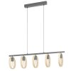 Suspension Eglo-Leuchten IPSDEN Noir, 5 lumières