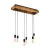 Suspension Eglo-Leuchten WOOTTON Brun, Noir, 6 lumières
