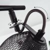 Plafonnier Hakvaag Bois foncé, Noir, 2 lumières
