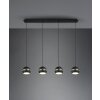 Suspension Trio-Leuchten Fletcher Noir, 4 lumières