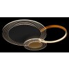 Plafonnier Globo SENNA LED Noir, 1 lumière, Télécommandes
