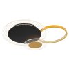 Plafonnier Globo SENNA LED Noir, 1 lumière, Télécommandes