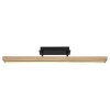 Plafonnier Globo DORO LED Couleur bois, Noir, 1 lumière