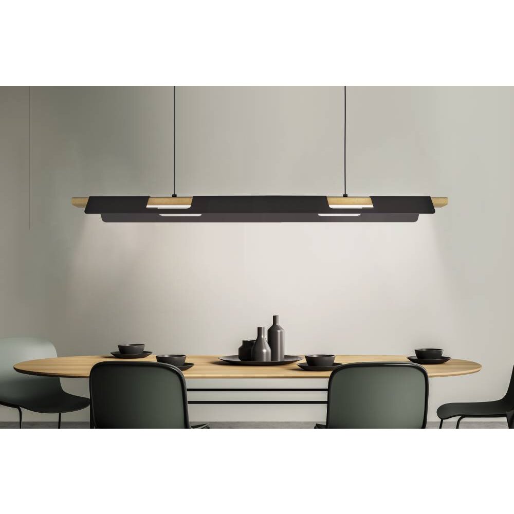 Suspension Eglo-Leuchten ERMUA LED Brun, Noir, 1 lumière main product photo