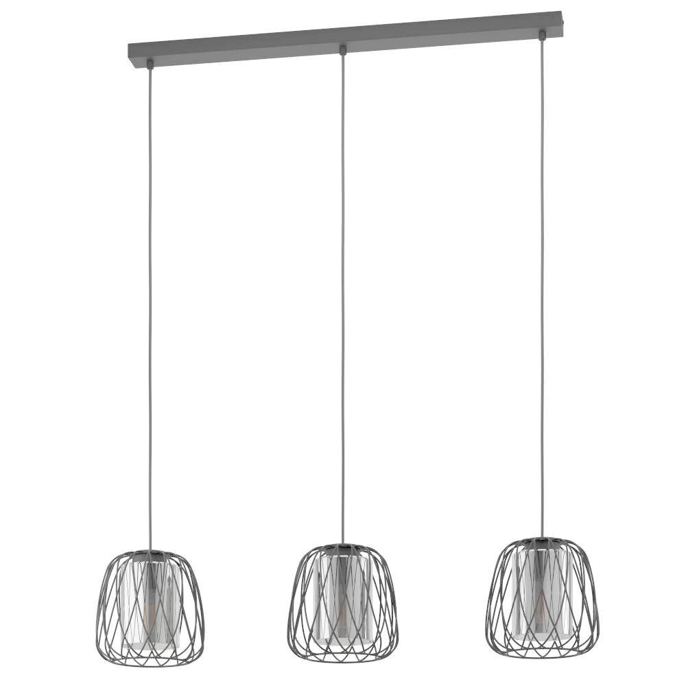Suspension Eglo-Leuchten FLORESTA Noir, 3 lumières main product photo