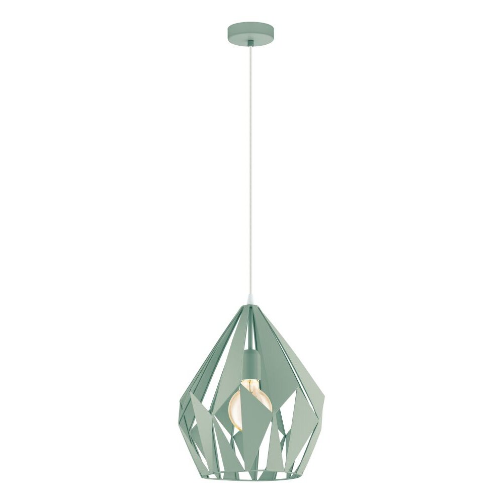 Suspension Eglo CARLTON-P Vert, 1 lumière main product photo