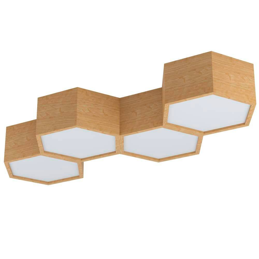 Plafonnier Eglo-Leuchten MIRLAS Brun, 4 lumières main product photo