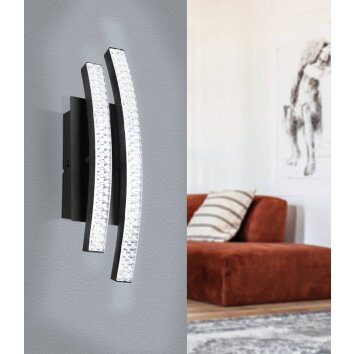 Applique murale Eglo-Leuchten LEJIAS LED Noir, 1 lumière