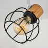 Plafonnier Orkanger Chrome, Écru, Noir, 2 lumières