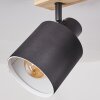 Plafonnier Sumlili Écru, Noir, 3 lumières