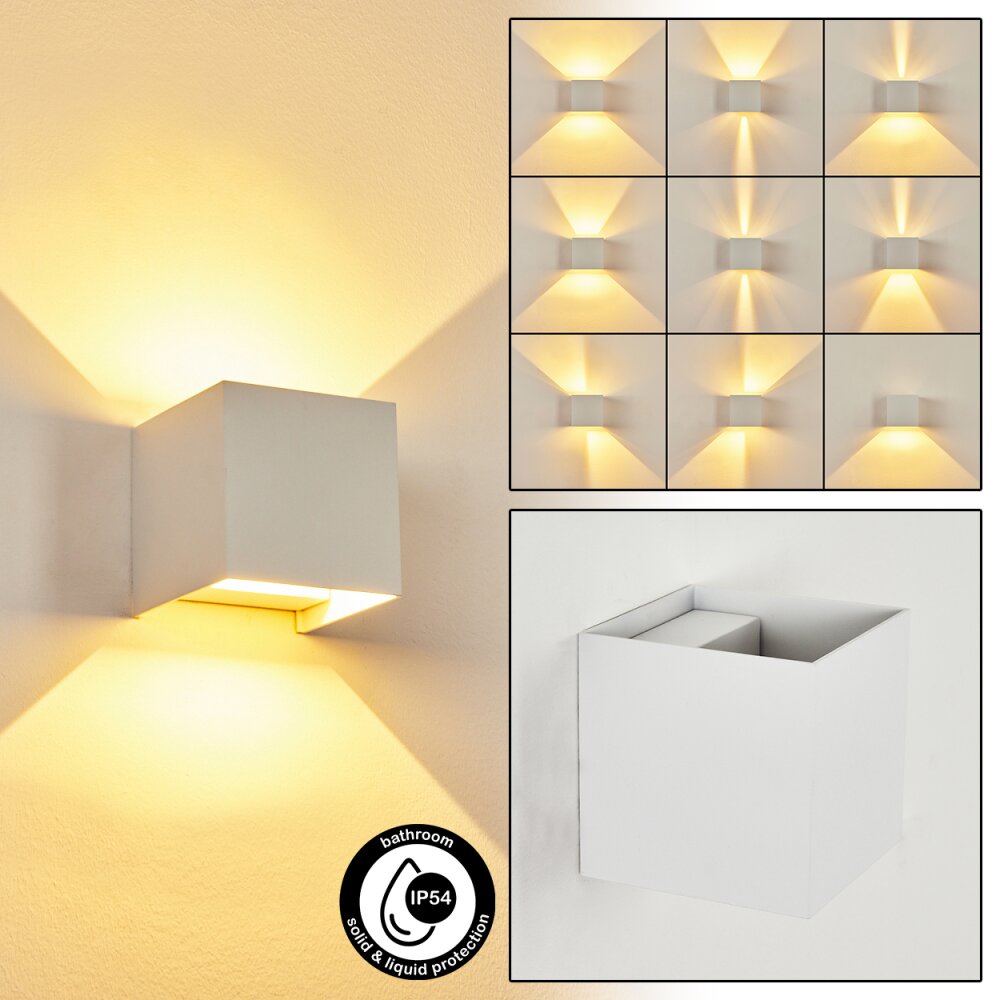 Applique murale Strandaa LED Blanc, 2 lumières main product photo