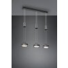 Suspension Trio-Leuchten Franklin LED Anthracite, 3 lumières