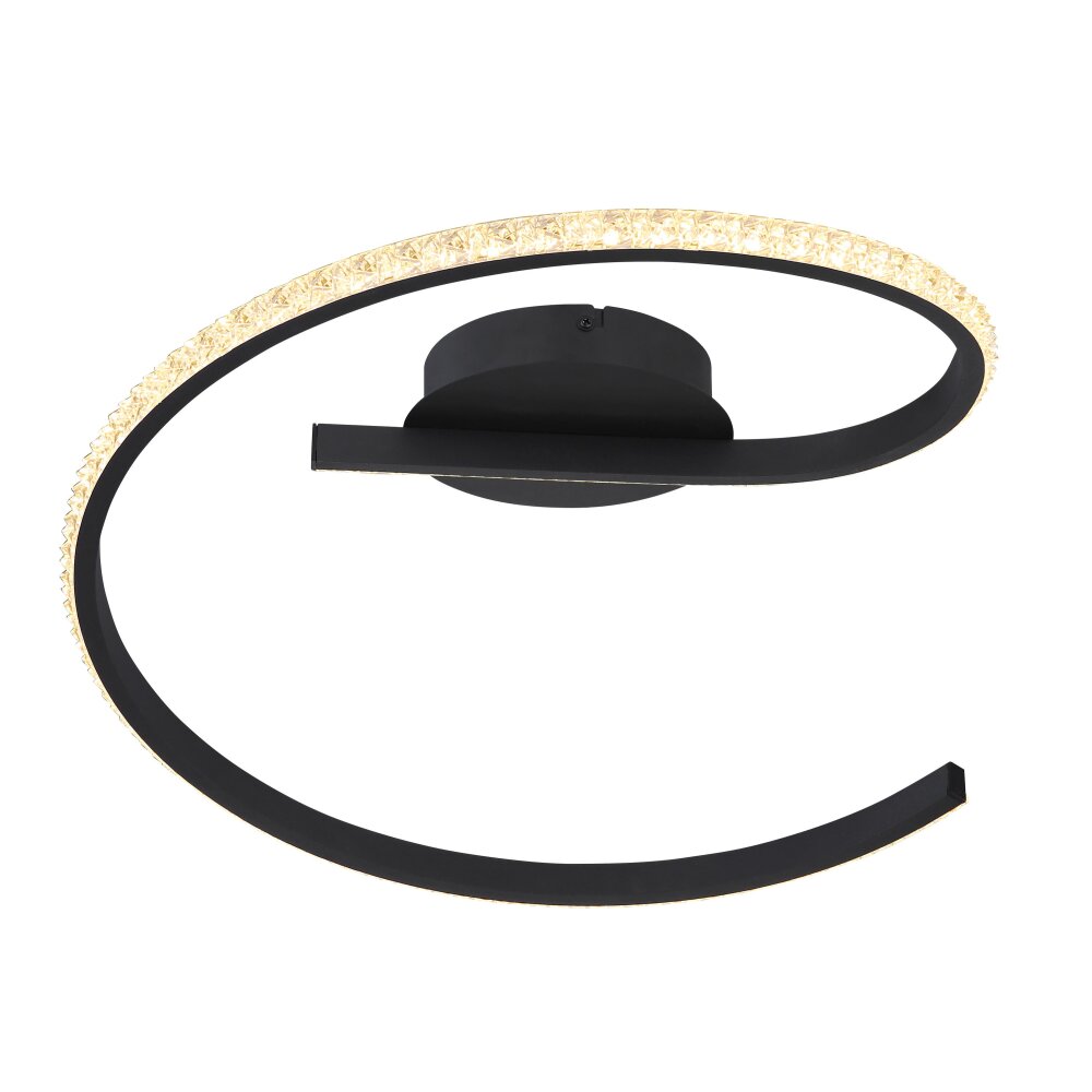 Plafonnier Globo JULES LED Noir, 1 lumière main product photo
