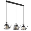 Suspension Globo SUSANNA Noir, 3 lumières