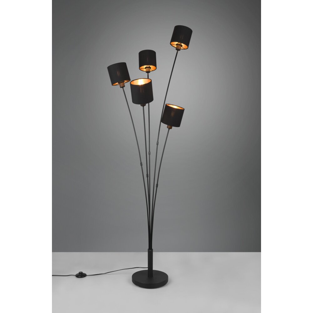 Lampadaire Reality Tommy Noir, 5 lumières main product photo