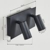 Applique murale d'extérieur Saeter LED Noir, 2 lumières