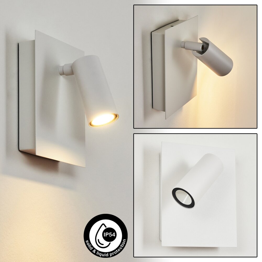 Applique murale d'extérieur Saeter LED Blanc, 1 lumière main product photo