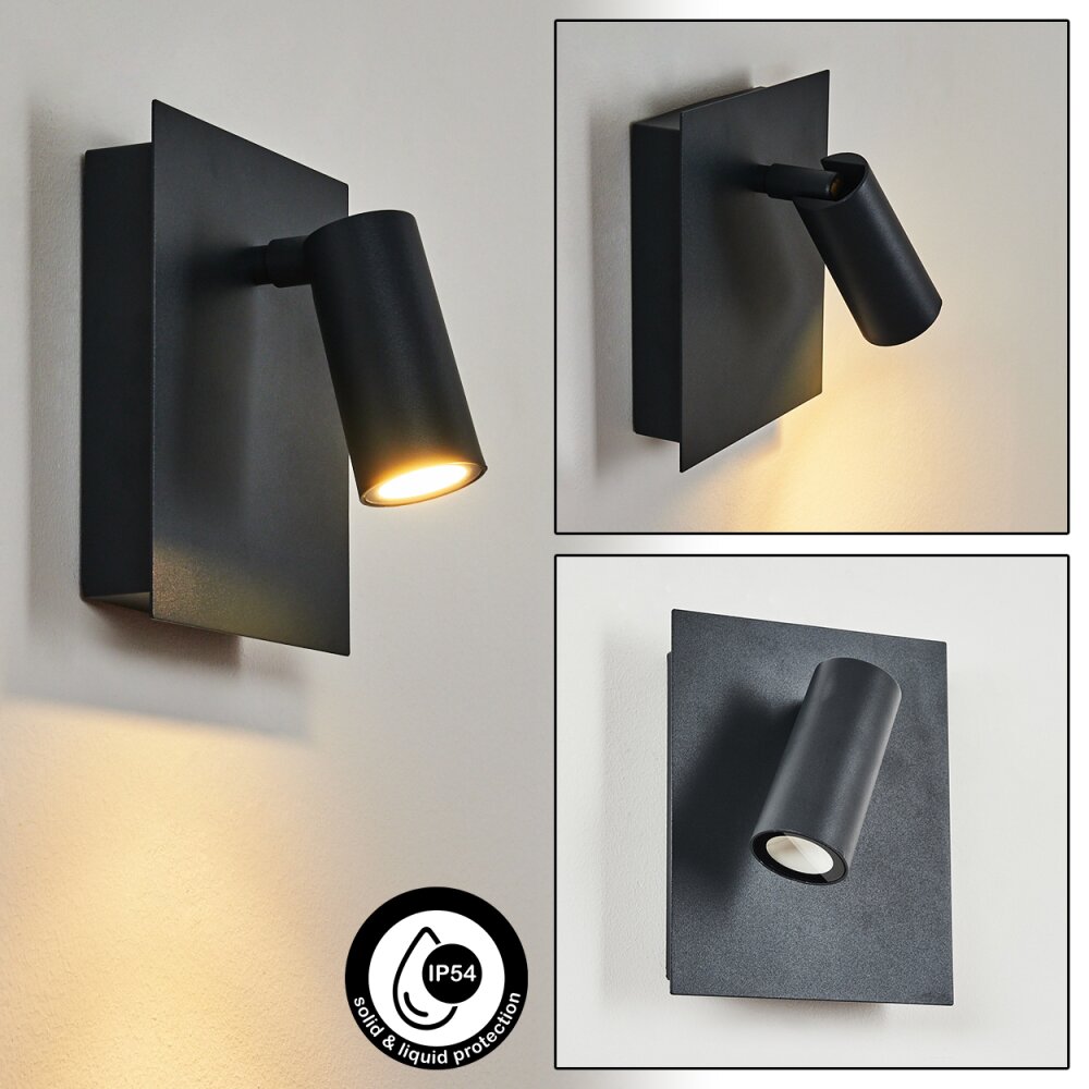 Applique murale d'extérieur Saeter LED Noir, 1 lumière main product photo