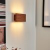 Applique murale Mosambik LED Brun, Bois foncé, Nickel mat, 1 lumière
