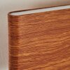 Applique murale Mosambik LED Brun, Bois foncé, Nickel mat, 1 lumière